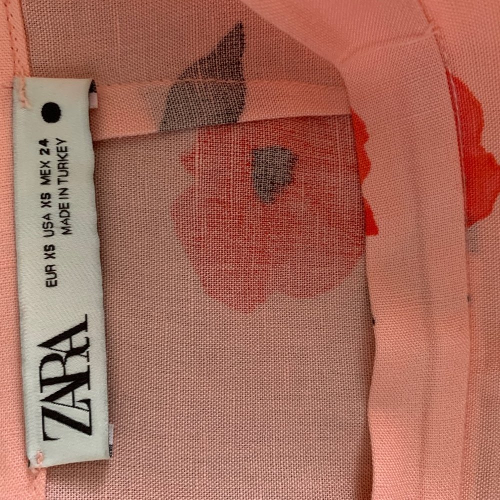 Pink Linen Floral 2-piece Set XS - Picture 11 of 12